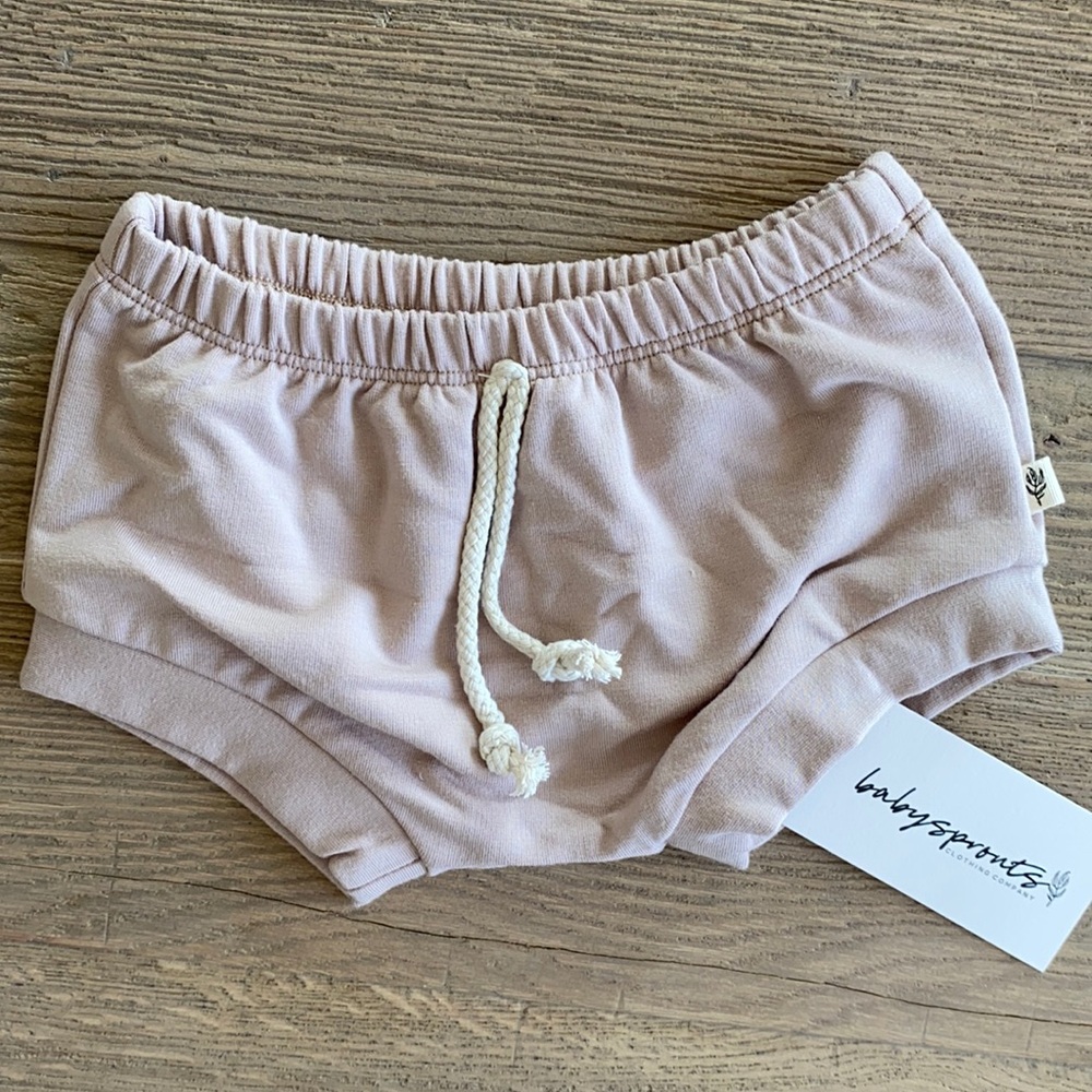Tan Knit Baby Shorts